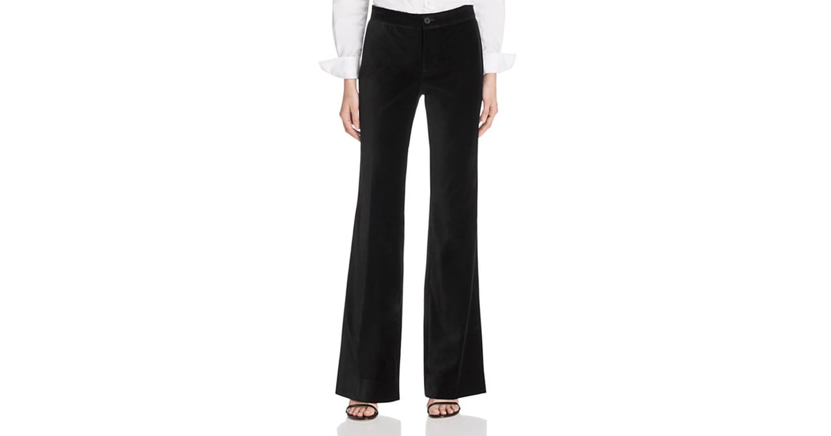 flared pants velvet