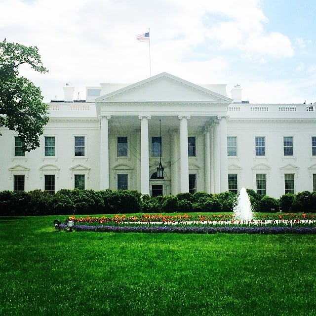 The White House was looking beautiful ahead of the big weekend.