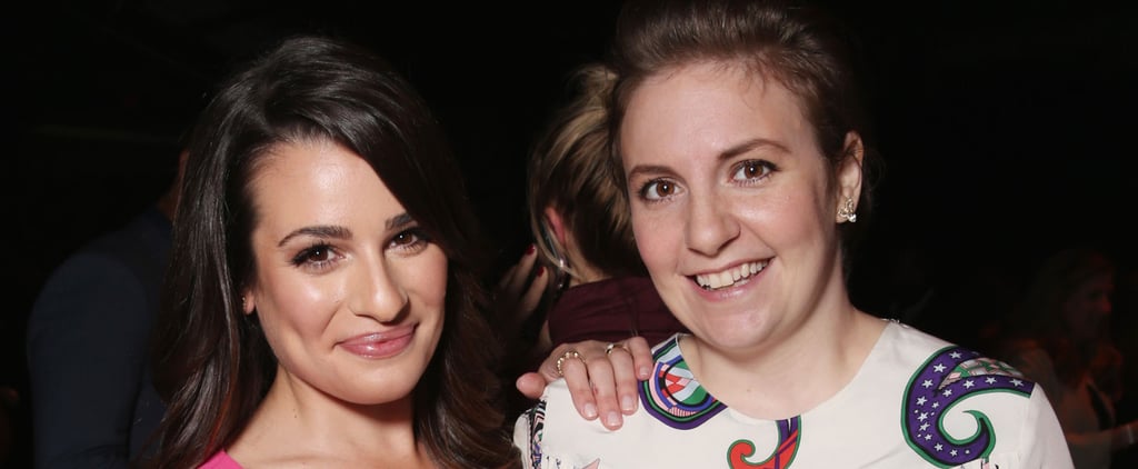 Lea Michele Lena Dunham at Hollywood Reporter Event 2015