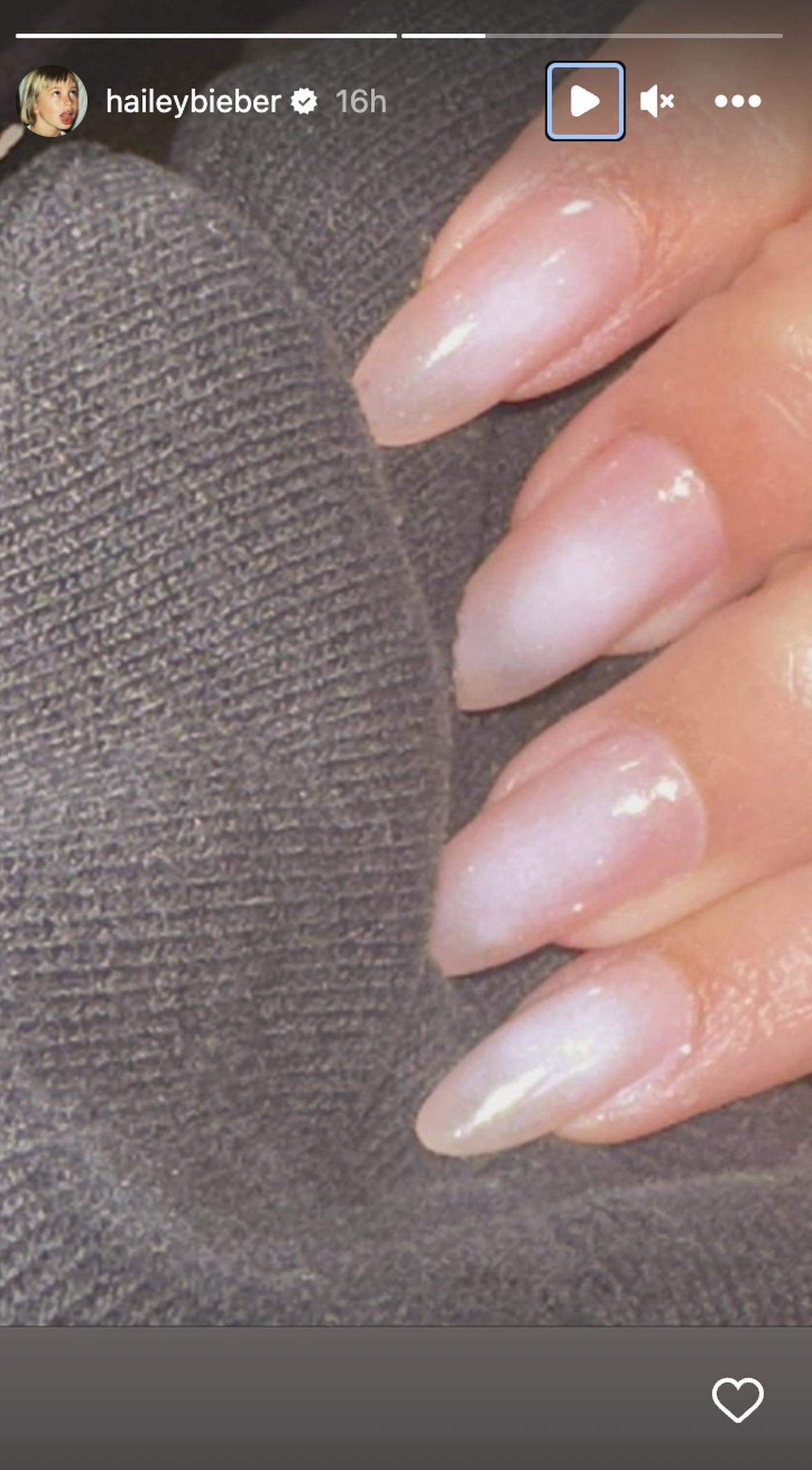 Hailey Bieber's Glazed Aura Nails: See Photos | PS Beauty