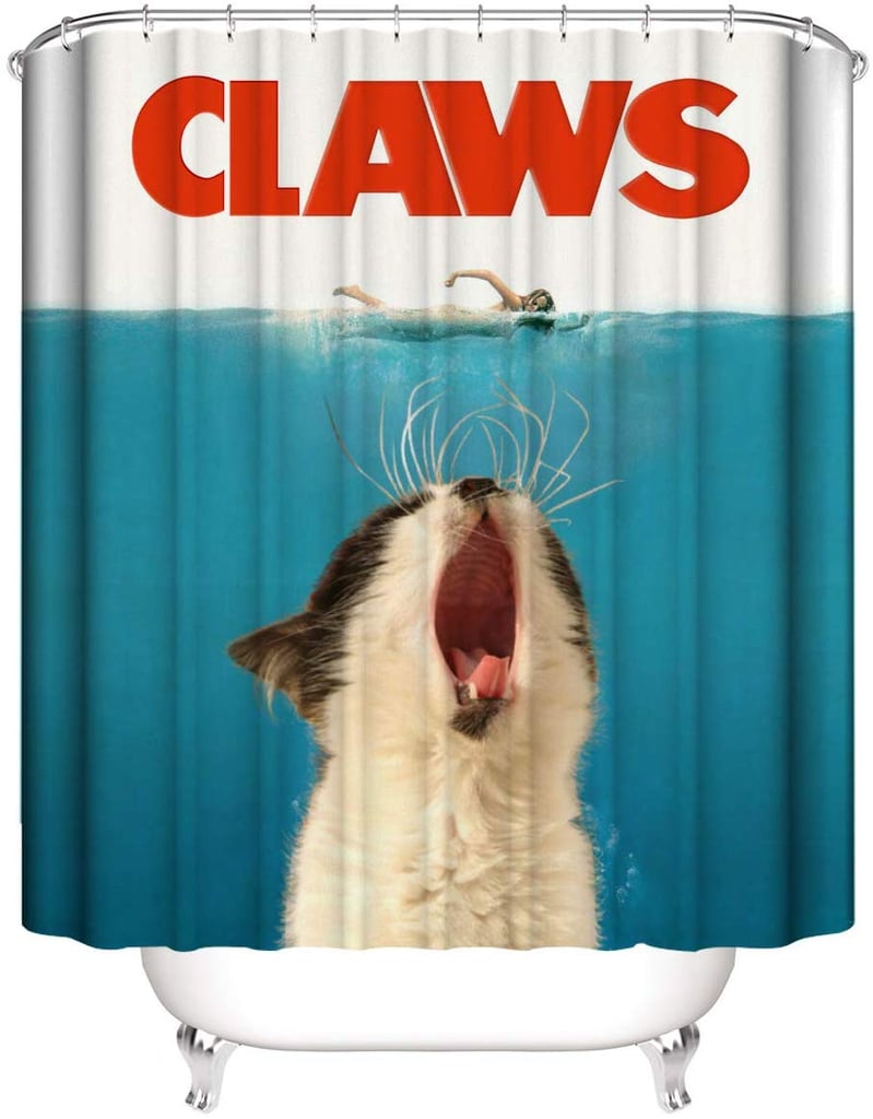 Jaws Cat Shower Curtain