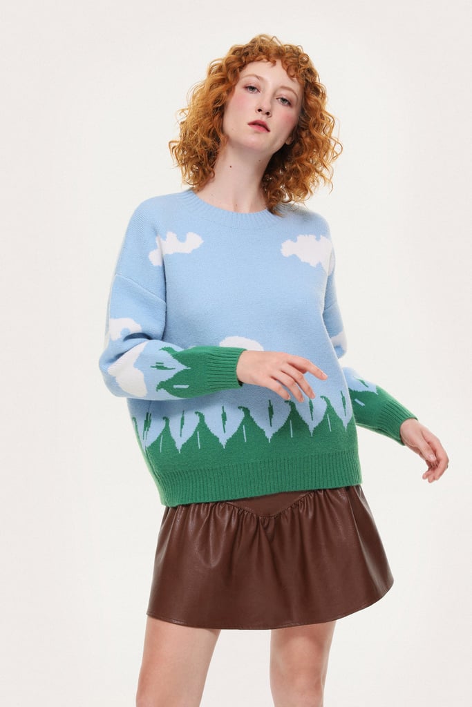 Cider Perfect Day Printed Knit Sweater