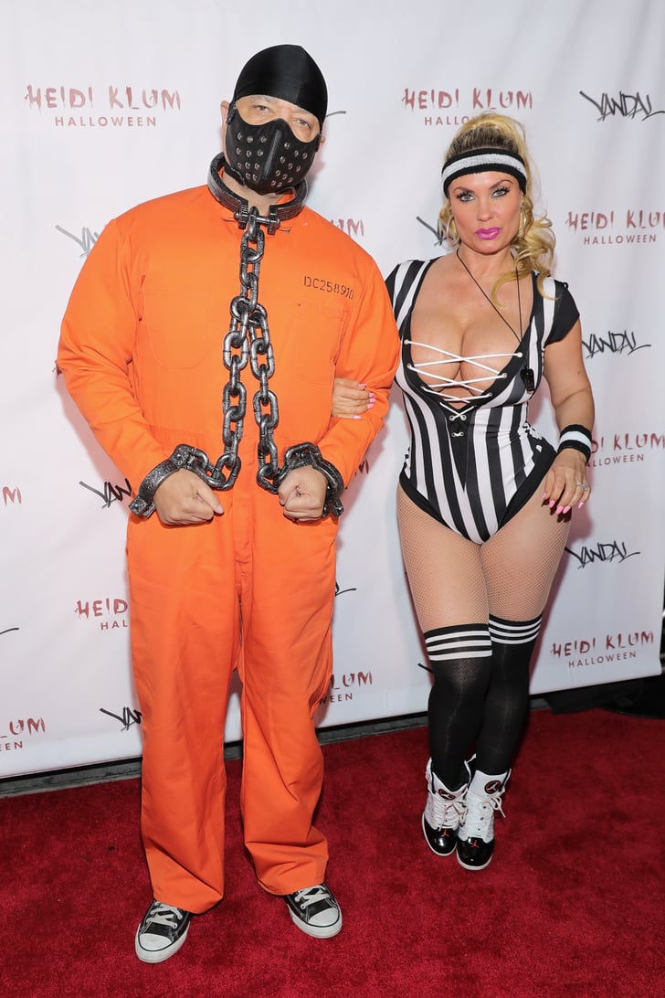 Coco Austin as a Referee and Ice T as a Prisoner Celebrity Halloween