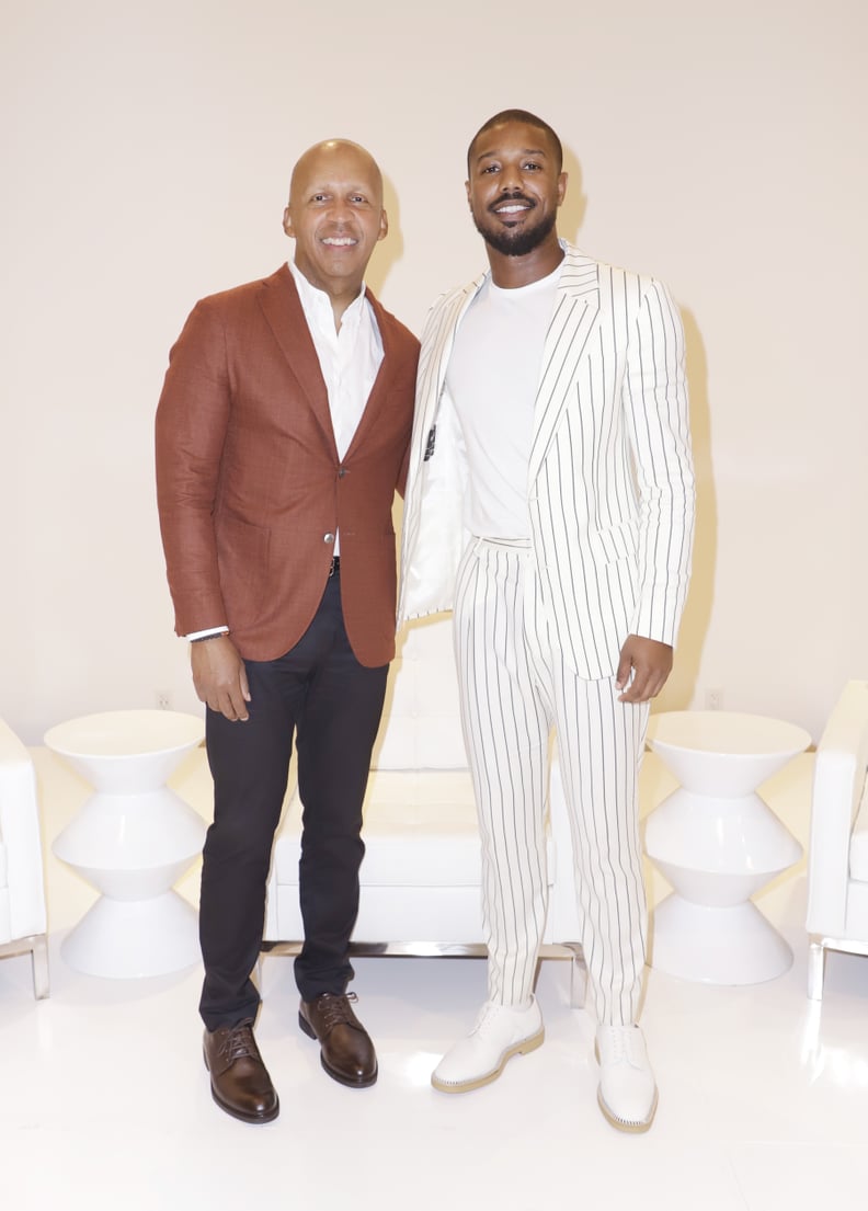 The Fashion Court on X: Michael B. Jordan wore a #Givenchy Fall 2015  pinstripe black suit to the #FantasticFour New York premiere last night.   / X