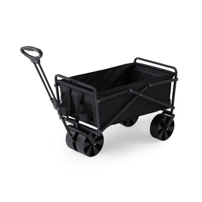 Seina Heavy Duty Steel Collapsible Folding Outdoor Portable Utility Cart Wagon