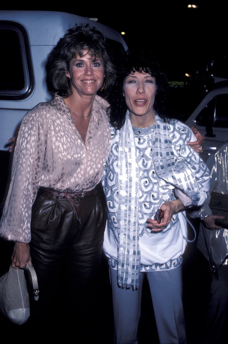 1986: Jane Fonda Supports Lily Tomlin at "The Search For Signs of Intelligent Life in the Universe"