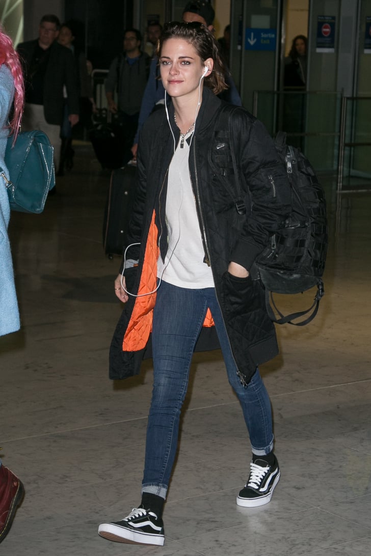 Kristen Stewart at the Airport in Paris Pictures | POPSUGAR Celebrity