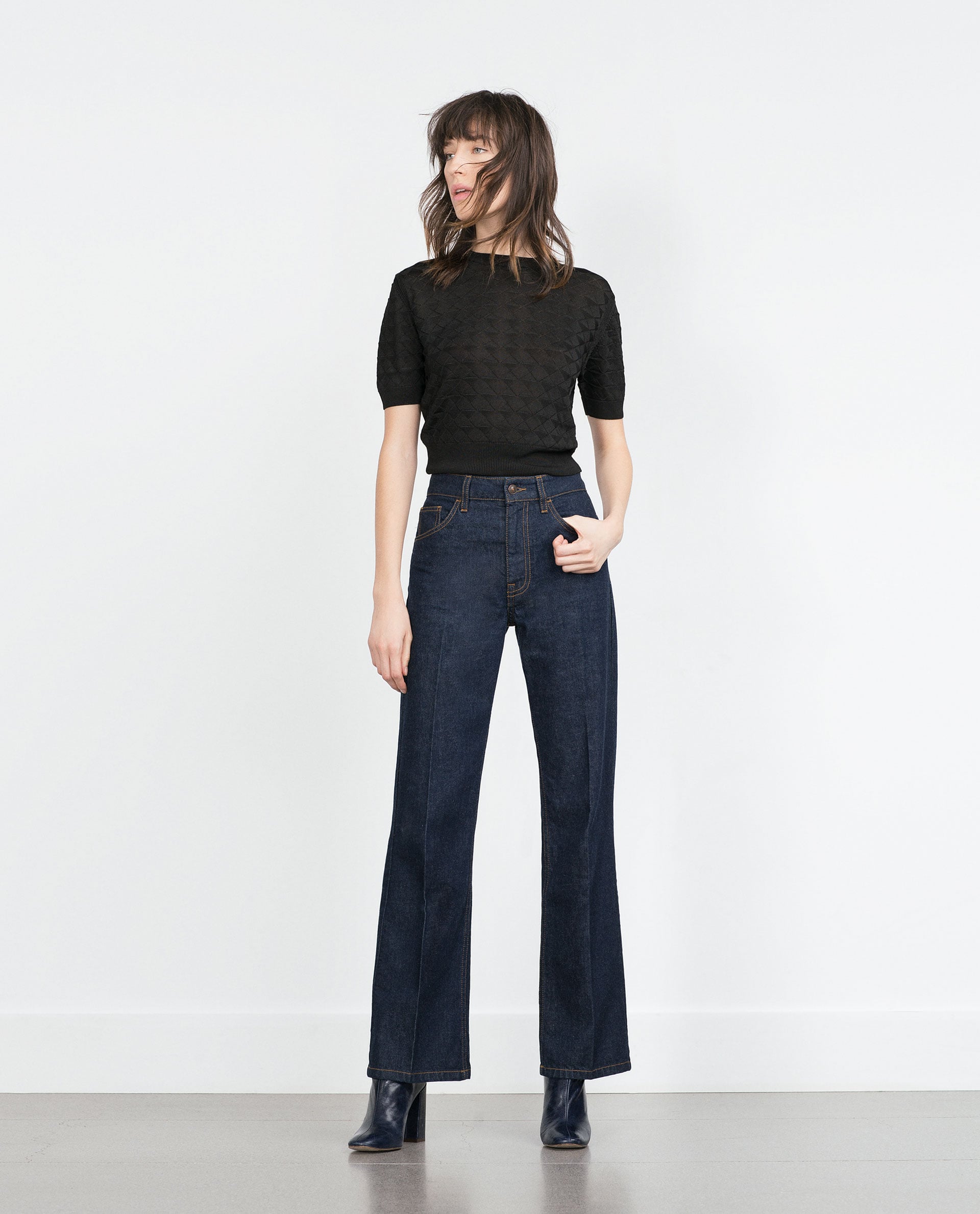 zara boot cut jeans