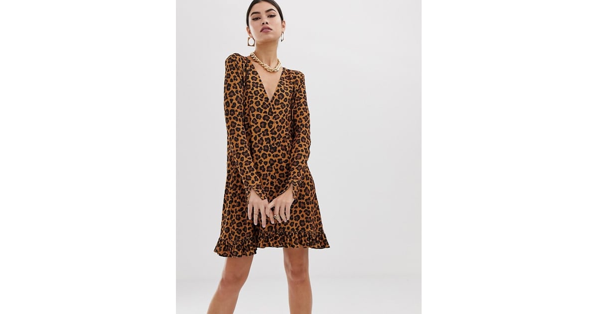ASOS Leopard Print Minidress | Best Cheap Dresses 2019 | POPSUGAR ...