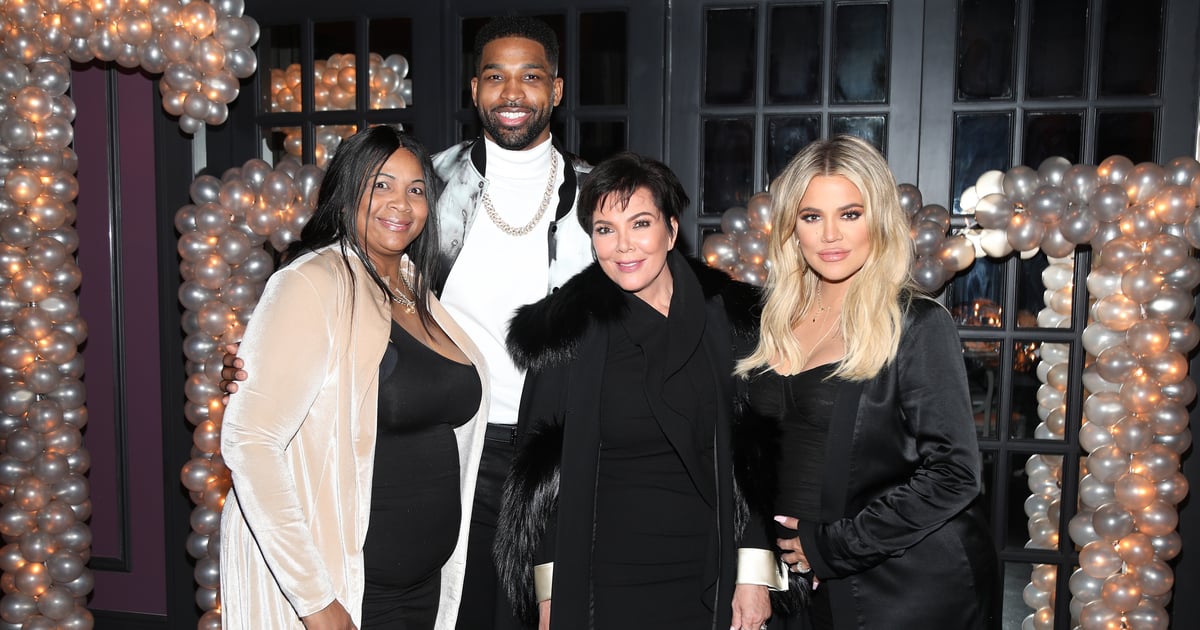 Khloé Kardashian and Kris Jenner support Tristan Thompson after his mother's death