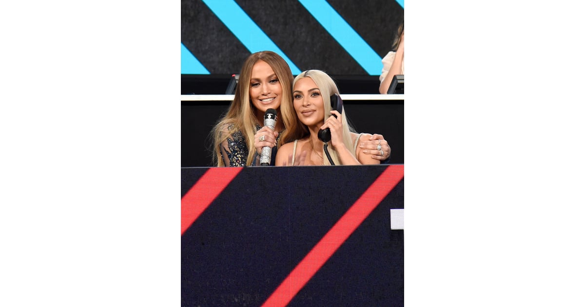 Kim Kardashian West Was Front And Center On The Phones Taking Jennifer Lopez Somos Una Voz 