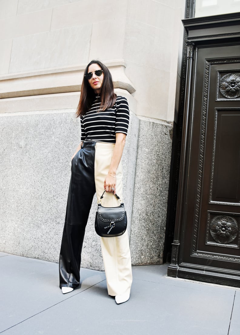 Easy Outfit Idea: Leather Pants | POPSUGAR Fashion