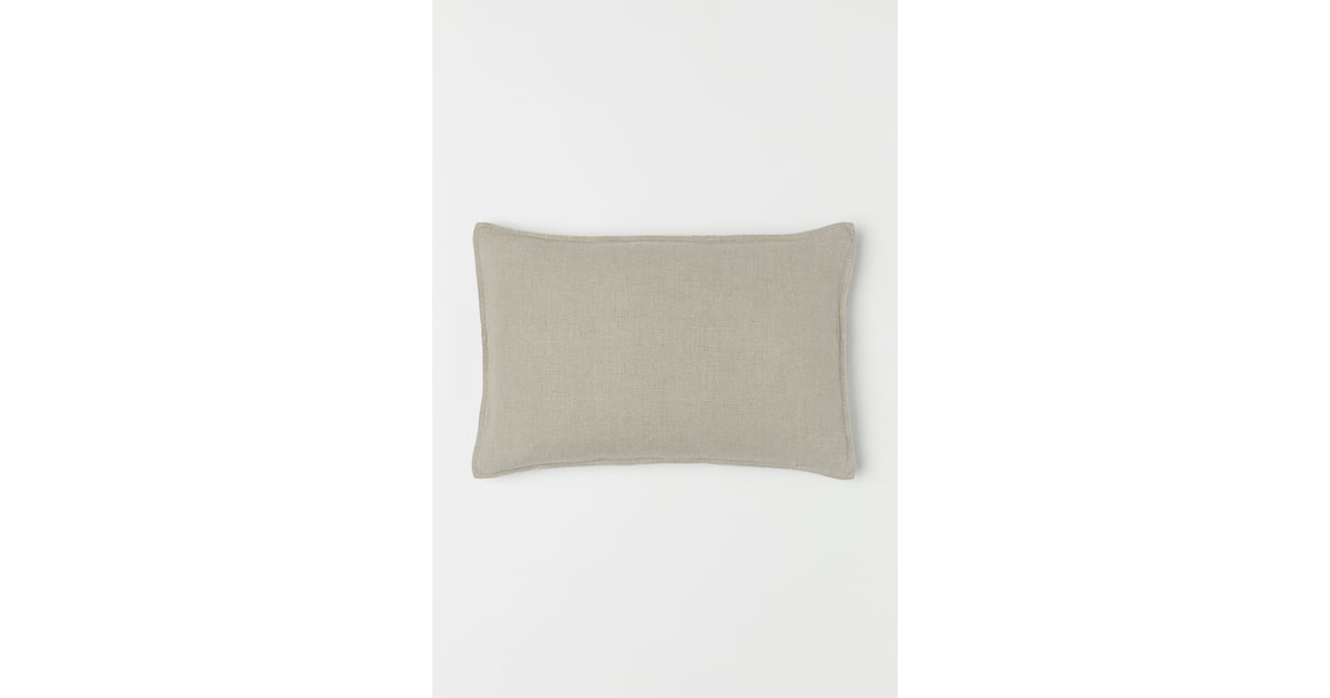 Washed Linen Cushion Cover Best H&M Home Products Summer 2019