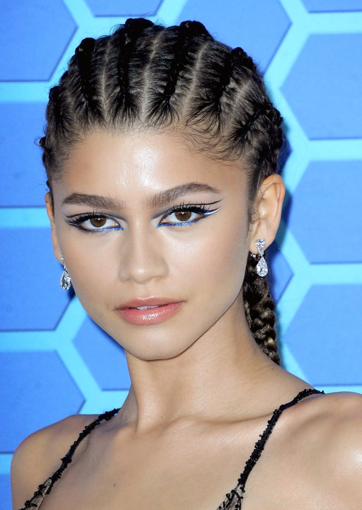 Zendaya's Blue Floating Eyeliner at the Spider-Man Premiere