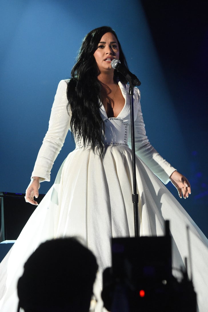 Demi Lovato's Christian Siriano Grammys Performance Gown | POPSUGAR ...