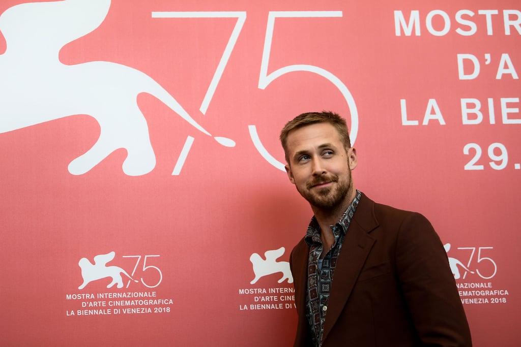 Ryan Gosling Promoting First Man Pictures