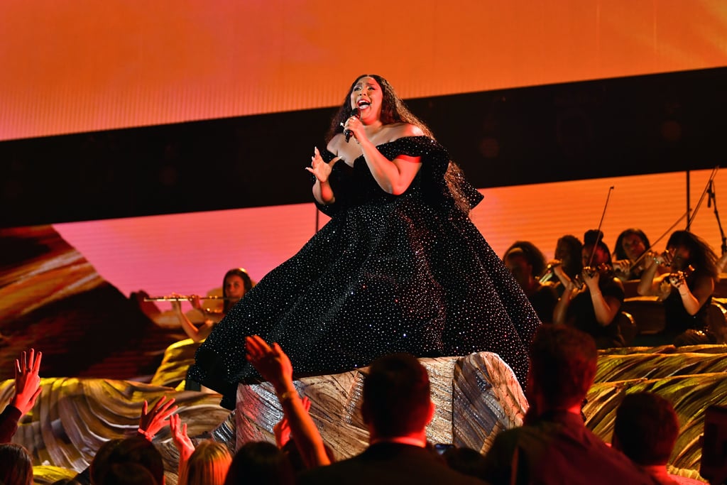 Lizzo's Christian Siriano Grammys Gown and Neon Bodysuit