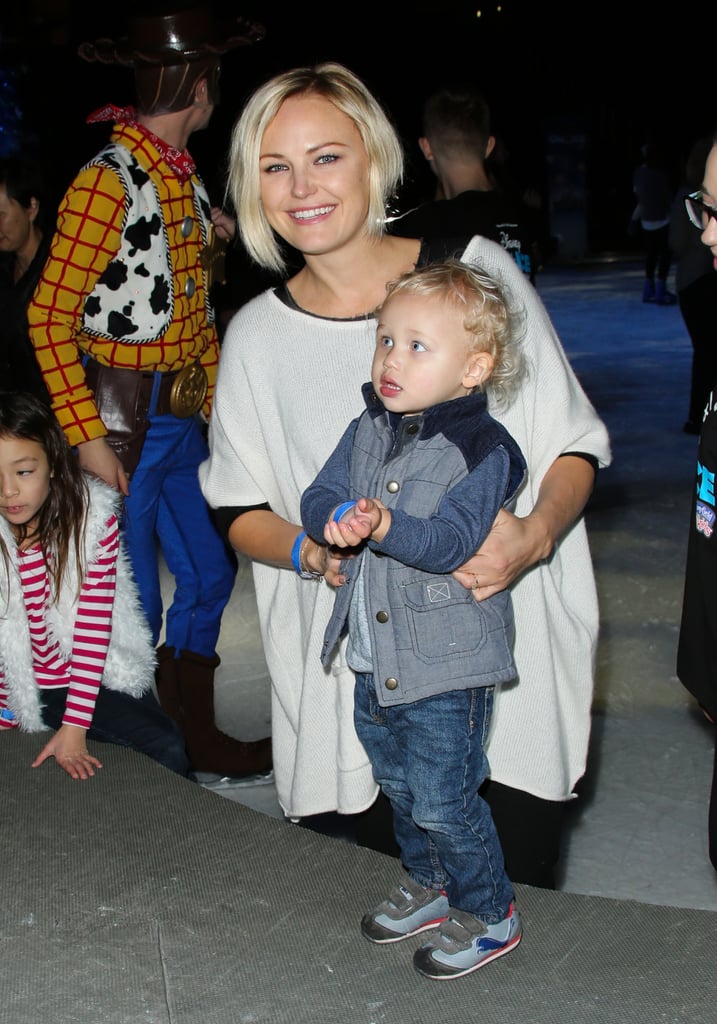 Malin Akerman brought her adorable son, Sebastian, to Disney on Ice's Let's Celebrate show in LA on Thursday.