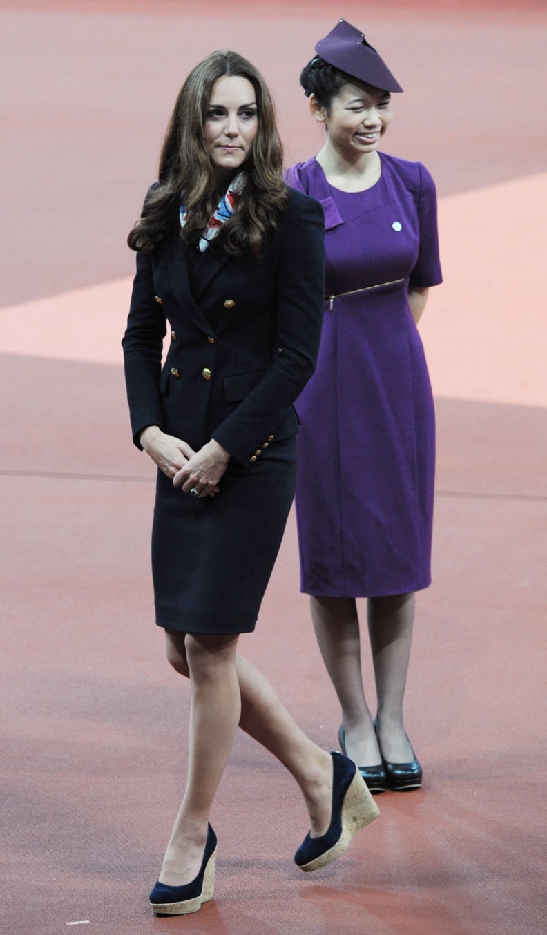 Kate Middleton Wearing Stuart Weitzman Corkswoon Wedges