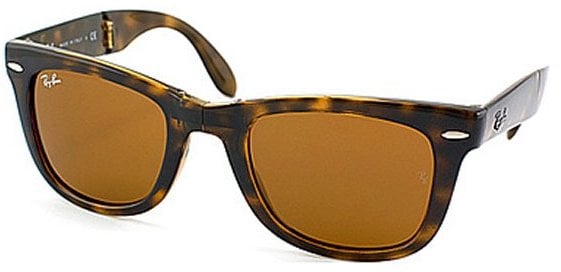 Ray Ban RB4105 Folding Wayfarer Light Havana 710 Sunglasses Brown Lens-50mm ($143)
