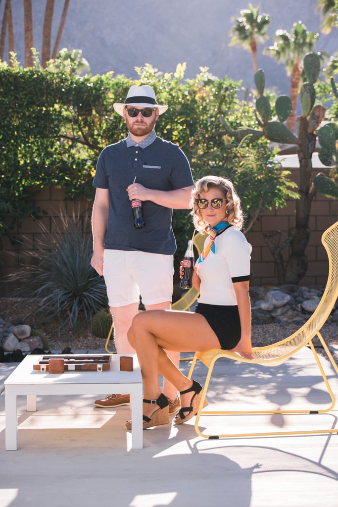 Retro Palm Springs Engagement Photos
