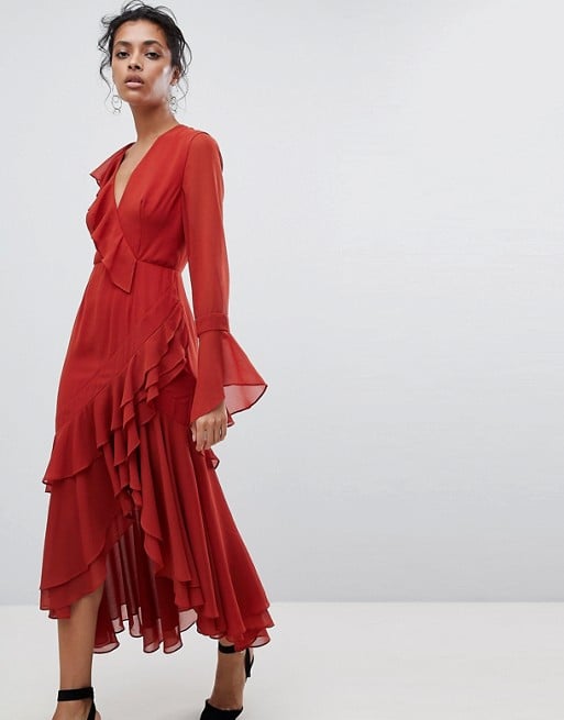 Margot Robbie's Red Dress at a Wedding | POPSUGAR Fashion UK