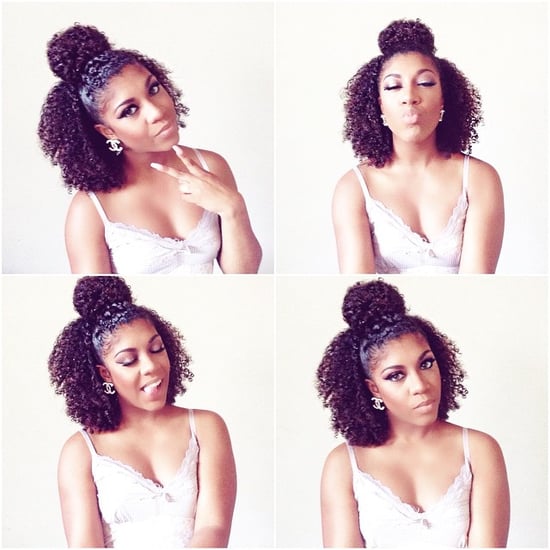 Half Bun For Natural Hair Popsugar Beauty