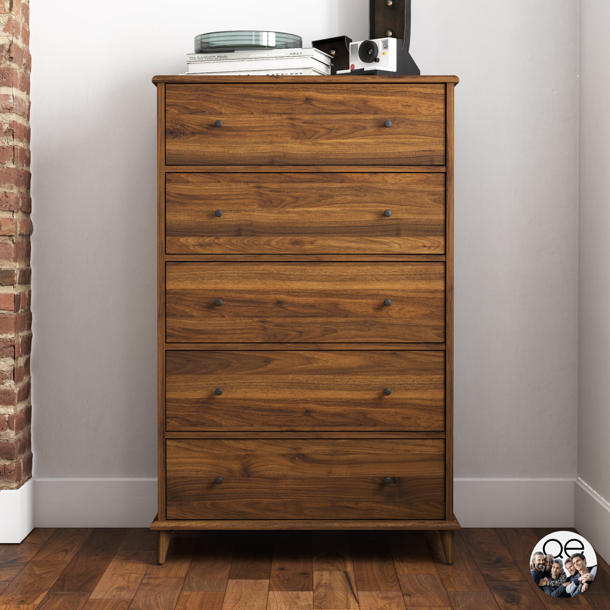Queer Eye Farnsworth Mid Century Modern Dresser Shh Walmart s