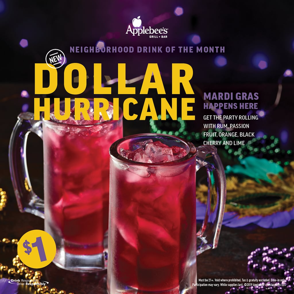 Applebee's Dollar Hurricanes February 2019