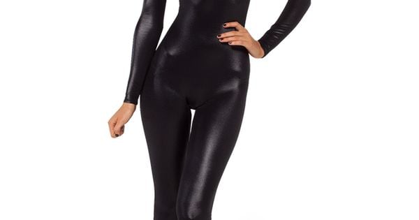 Wet look long-sleeved catsuit 2.0