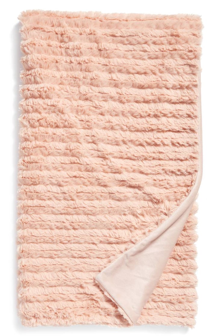 Faux Fur Throw | Affordable Ways to Make the Living Room Cozy