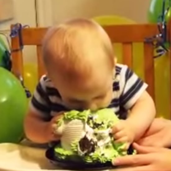 Video of Baby Eating Cake