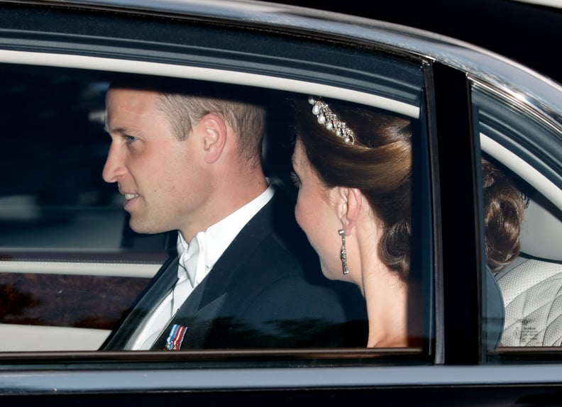 Kate Middleton and Prince William Arriving at the State Banquet