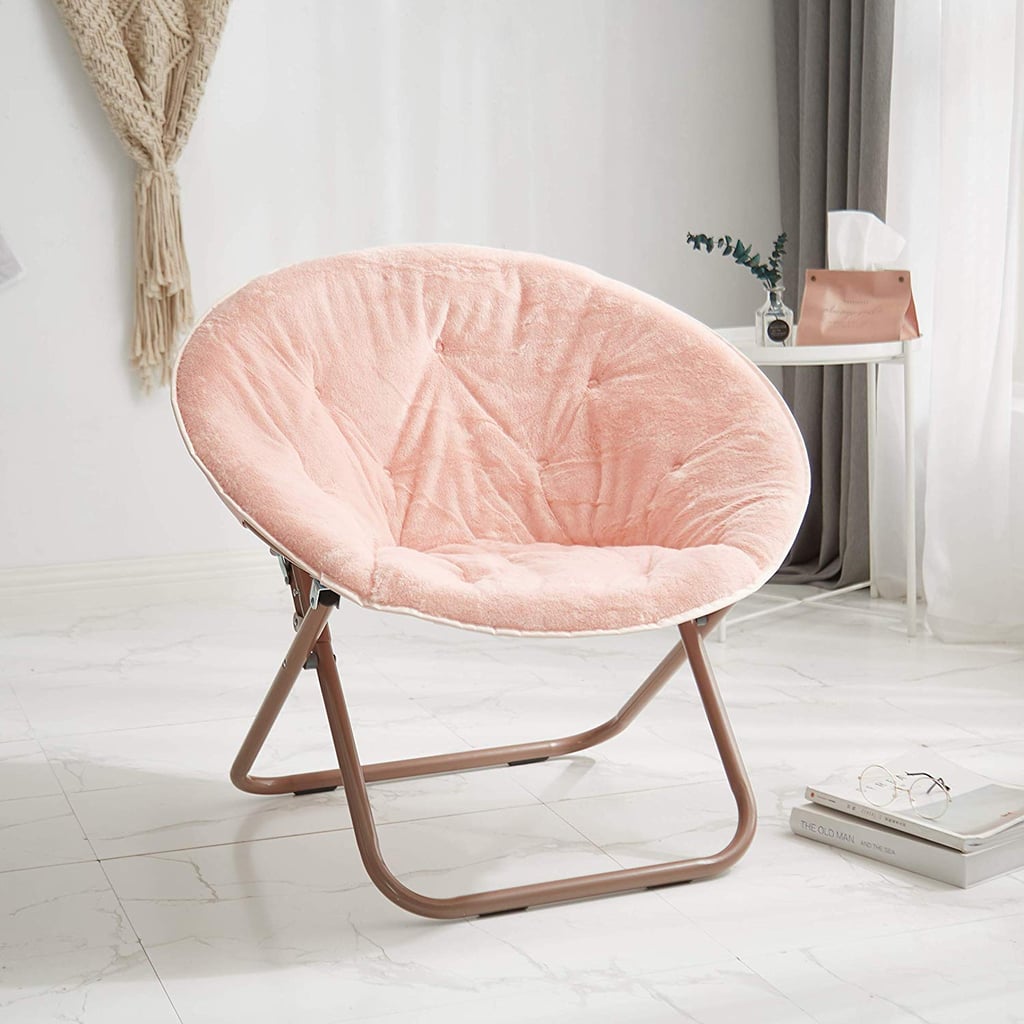 Urban Shop Faux Fur Saucer Chair