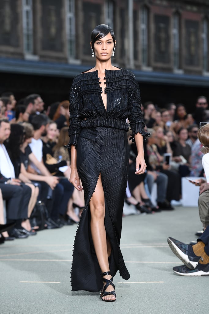 Joan Smalls oozed moody, sexy glamour.