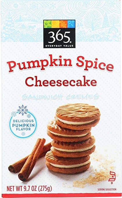 365 Everyday Value Pumpkin Spice Cheesecake Sandwich Cremes ($4)