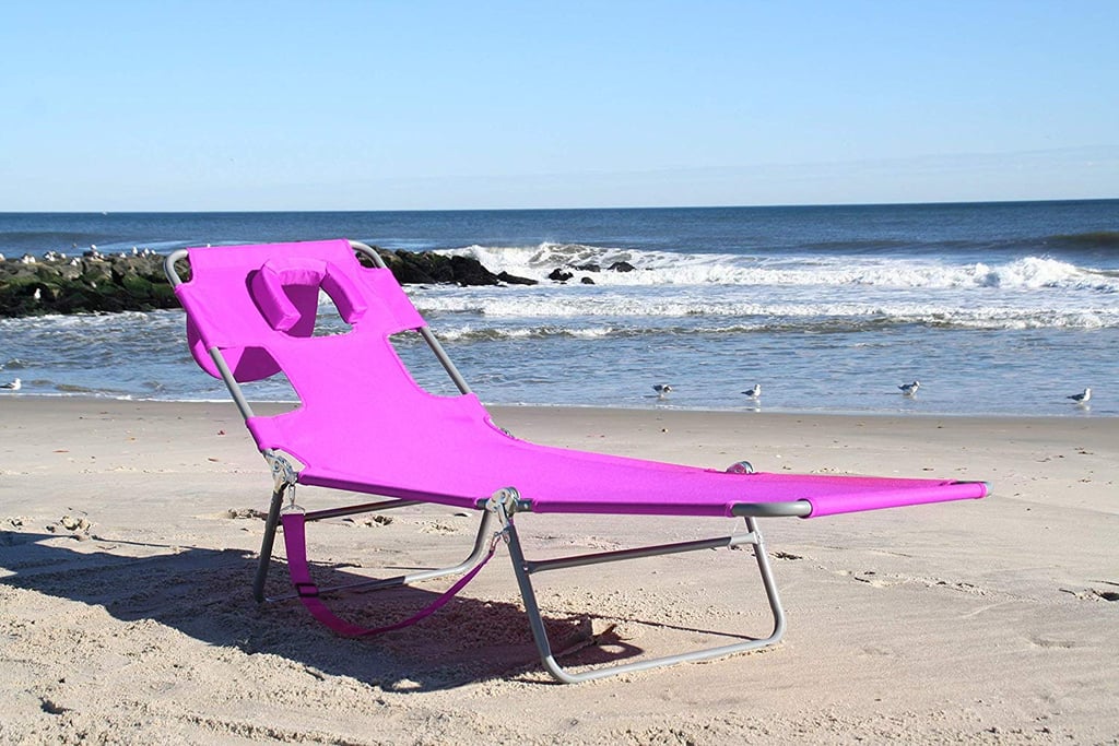 Ostrich beach chair shop with face hole