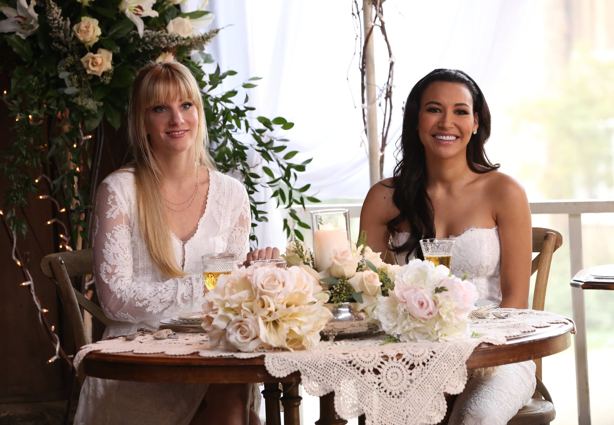 Brittany and Santana on Glee | 12 Gay Weddings From Pop Culture You Need to  Revisit Today | POPSUGAR Entertainment Photo 3