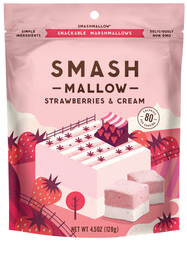 Strawberries and Cream Smashmallows