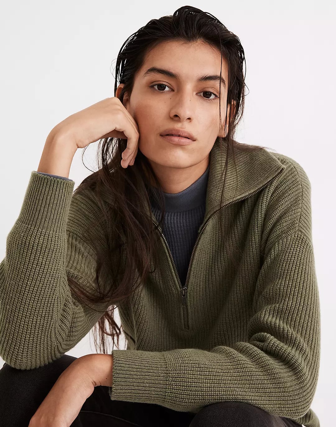 Madewell half zip sweater new arrivals