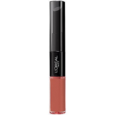 A neutral nude lipgloss ($13) was applied to finish off her pout. Sir John gently dabbed the center of her smile to create glowing dimension.