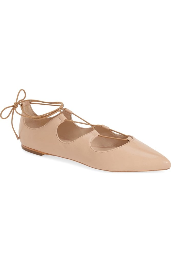 Loeffler Randall 'Ambra' Pointy Toe Ghillie Flat ($295)