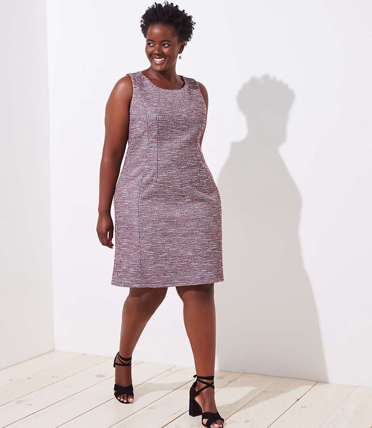 Loft Plus Boucle Sheath Dress Loft Now Carries Extended Sizing
