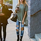 When She Made a Statement With an Oversize Tee