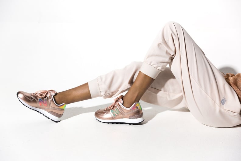 New balance glitter punk rose gold hot sale