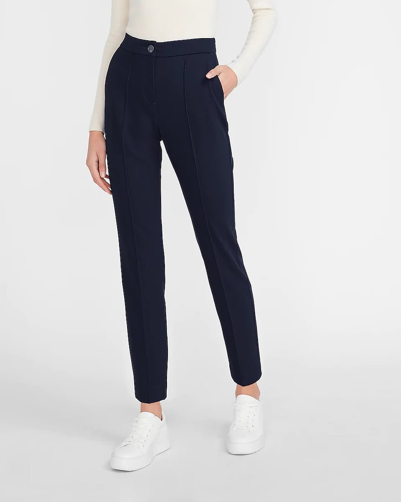 Express High Waisted Button Front Trouser Pant