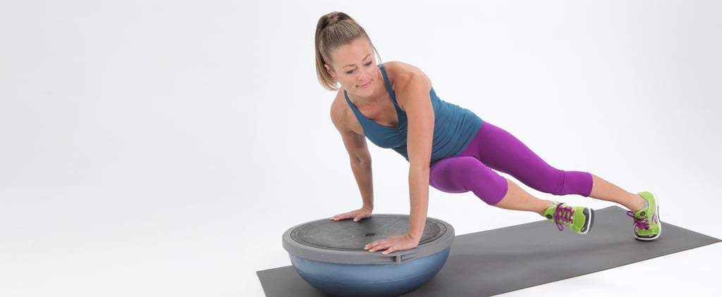 Twisted Plank on BOSU Ball