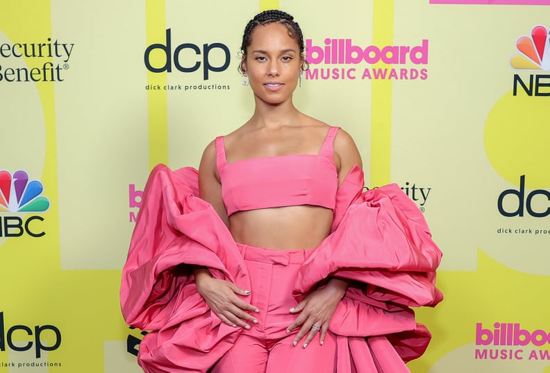 Alicia Keys's Braids and French Moon Manicure