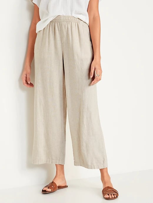 Old Navy HighWaisted LinenBlend WideLeg Pants Most Comfortable