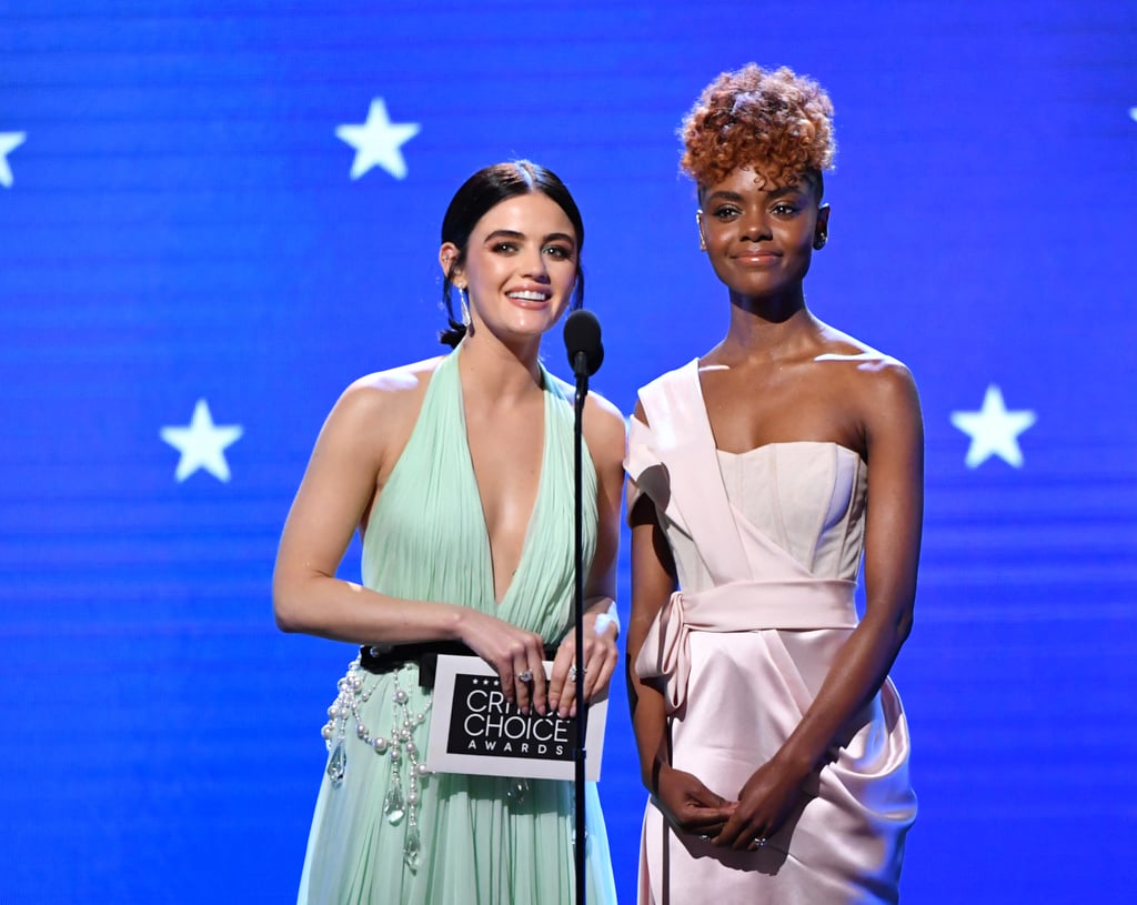 Lucy Hale and Ashleigh Murray at the Critics' Choice 2020